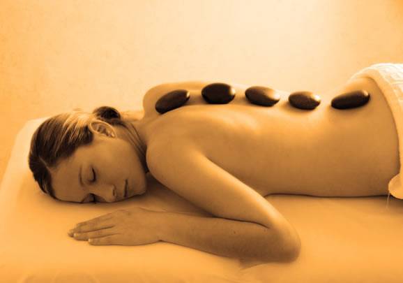 Relax after your happy ending with a hot stone treatment