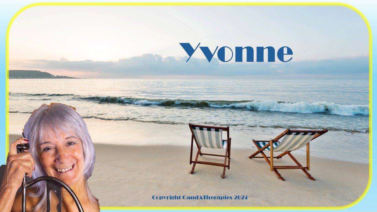 The title frame of Yvonne's Sensual Naturist Massage video